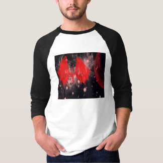 Röda fladdermöss T-tröja T Shirt