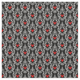 Röda Fladdermöss Tyg