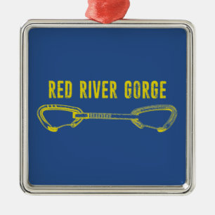 Röda floden Gorge Kickdraw Julgransprydnad Metall