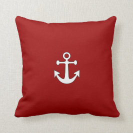 Röda flottan Reversible Anchor Nautical Dekorativ  Kudde