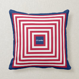 Röda flottans rumsruta Pillow Kudde