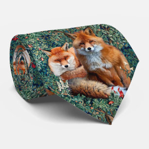 RÖDA FOXER BLAND GRÖN, FOLIE OCH BLOMMOR SLIPS