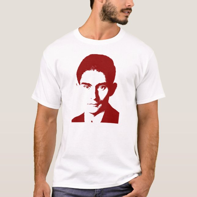 Röda Franz Kafka T-shirt (Framsida)