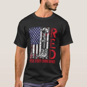 Röda Fredag-militären minns alla utplacerade Arm T Shirt