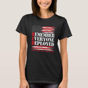 Röda Fredag-militären på Fredag Vi Bära Röda Ameri T Shirt