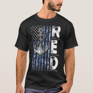 Röda Fredag veterans-dagen USA:s flottstöd T Shirt