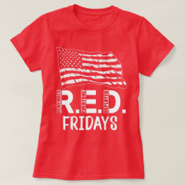 Röda fredagar Kom ihåg alla som är utplacerade Mil T Shirt