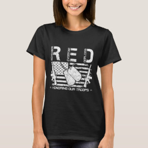 Röda fredagar minns alla som är utplacerade för at t shirt