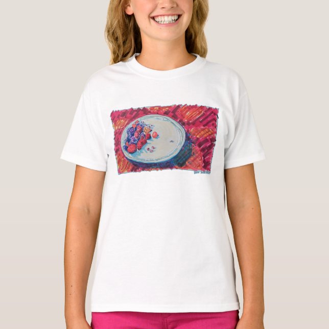 Röda fruktskål t shirt (Framsida)