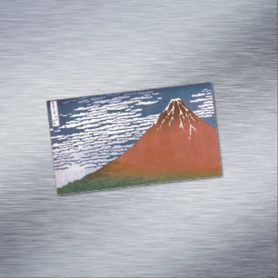 Röda Fuji, Aka Fujiyama vulkanen Katsushika Hokusa Magnetiska Visitkort