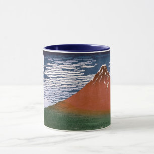 Röda Fuji, Aka Fujiyama vulkanen Katsushika Hokusa Mugg