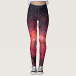 röda galaxhaltiga baljväxter leggings<br><div class="desc">ett vackert galaxskt ben till bära med elegans</div>