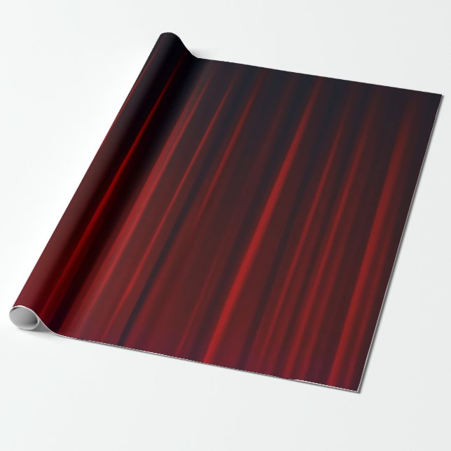 Röda gardiner presentpapper (Utrullad)