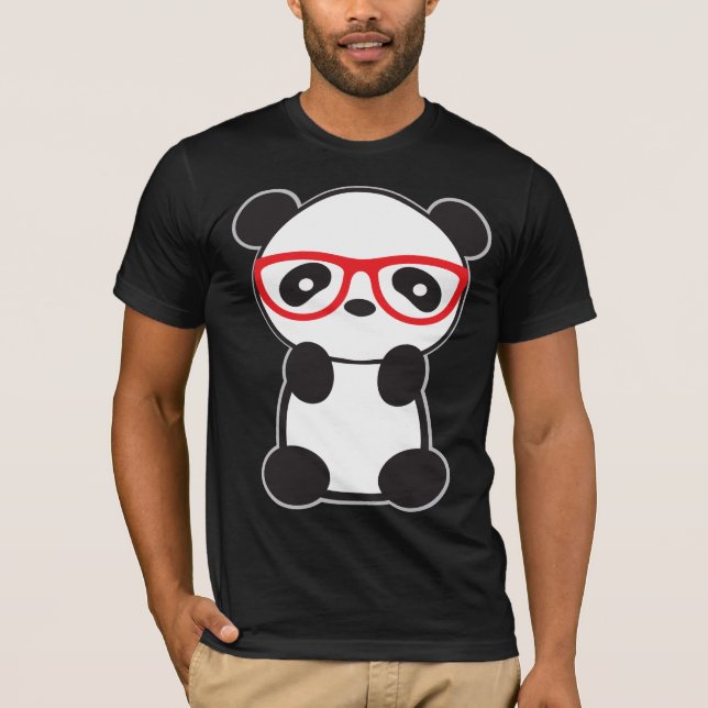 Röda glasögon Panda Manar Tanktop T Shirt (Framsida)