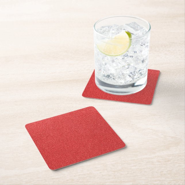 Röda Glitter, Gnistra, Glitter-bakgrund Underlägg Papper Kvadrat (Insitu)