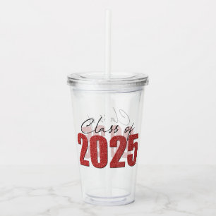 Röda Glitter-klassen 2025 Take Away Mugg