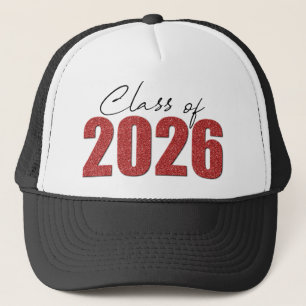 Röda Glitter-klassen 2026 Keps