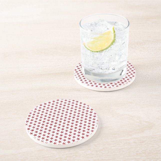 Röda glitterstjärnor  underlägg (Sidan)