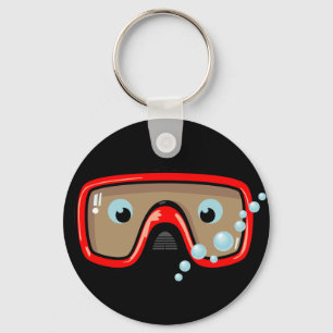 Röda Goggles Nyckelring