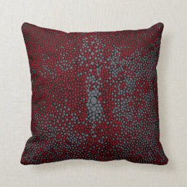 Röda & gråa Shagreen Kudde