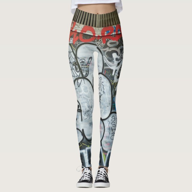 Röda grafitti leggings (Framsida)