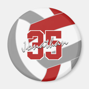 Röda grått volleyball-lagets spritgåvor under 10 magnet