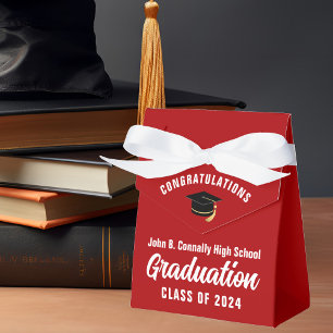 Röda Grattisar Student 2025-Studentfesten Presentaskar