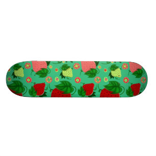 Röda gröna rosa jordgubbar skateboard bräda 21,5 cm