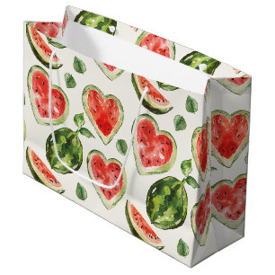 Röda Gröna Vattenmelon Hjärter Födelsedag