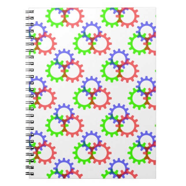 Röda, Grönt och blåa växlar Anteckningsbok (Framsidan)