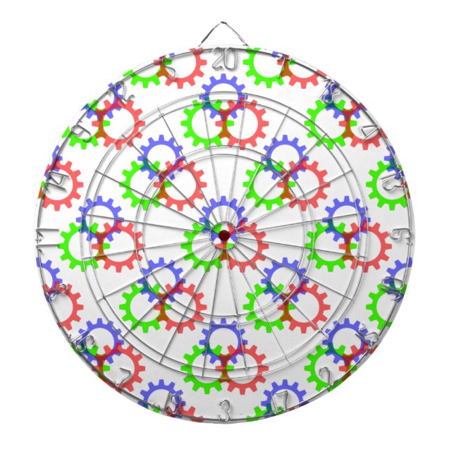 Röda, Grönt och blåa växlar Darttavla (Framsidan)