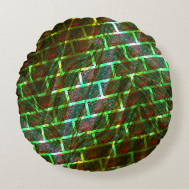 Röda gröntar, repor, stödraster eller väggeffekter rund kudde