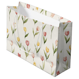 Röda gula tulpanblommor födelsedag
