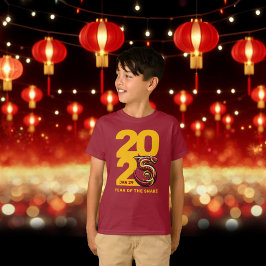 Röda Guld-året för ormen 2025 T Shirt