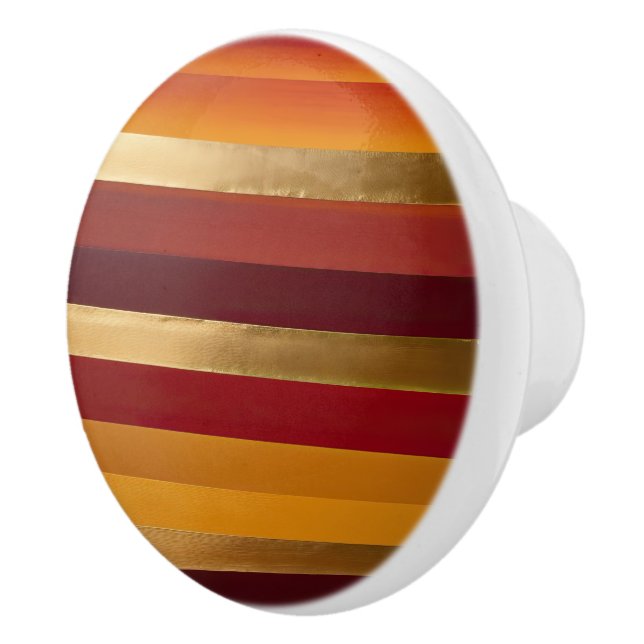 Röda Guld och orange rand Knopp (Höger)