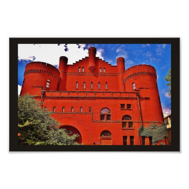 Röda gymen fototryck (Framsidan)