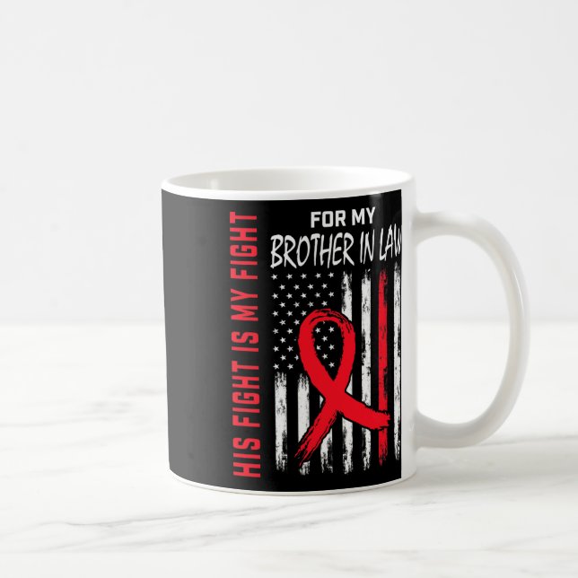 Röda hans ficka i Heart Disease Awarene Kaffemugg (Höger)