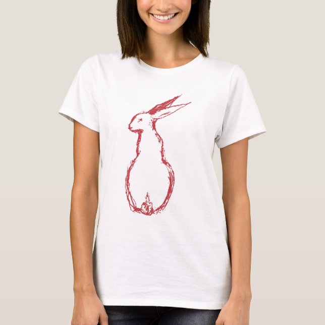 Röda Hare T Shirt (Framsida)