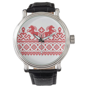 Röda hästar armbandsur