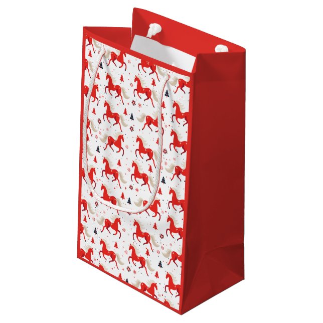 Röda hästar design  (Baksidan Vinklad)