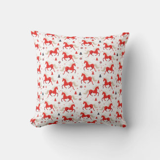 Röda Hästar Design Kudde