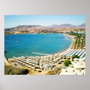 Röda havet i staden Sharm el Sheikh (Egypten) Poster