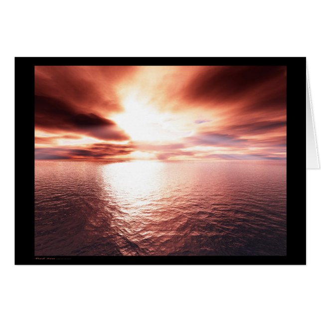 Röda havet (kort) hälsningskort (Framsidan Horizontal)