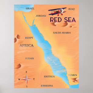 Röda havet reskarta poster