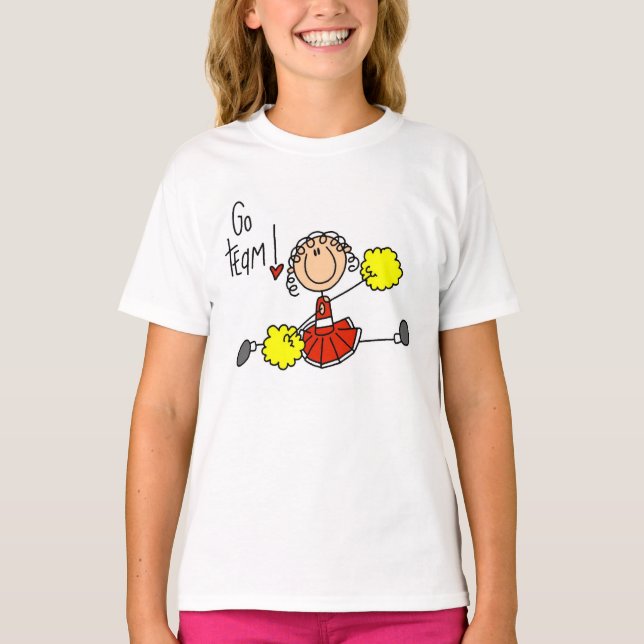 Röda hejaklacksledareT-tröja och gåvor Tee Shirt (Framsida)