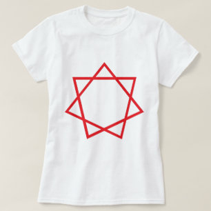Röda Heptagram T-shirt