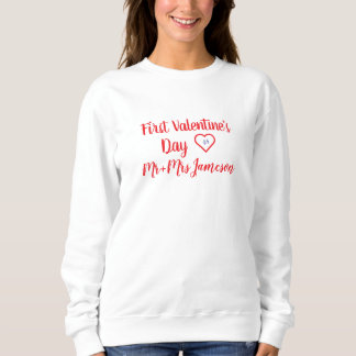Röda herr + fru 1:a Alla hjärtans dag T Shirt