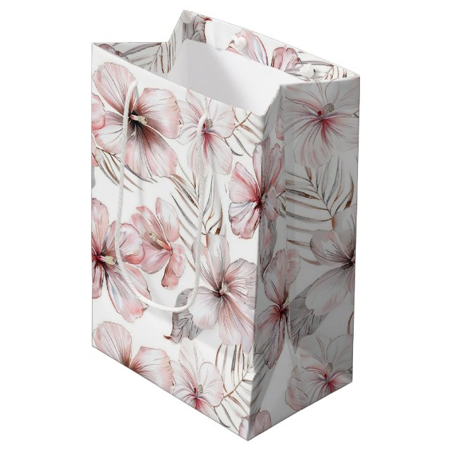 Röda hibiskusblommor födelsedag (Framsidan Vinklad)
