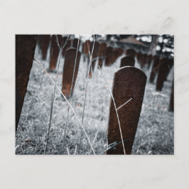 Röda Hill Cemetery Rostiga Gravmarkörer Vykort