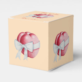 röda hjärtan bundna med vitt band för bröllop presentaskar